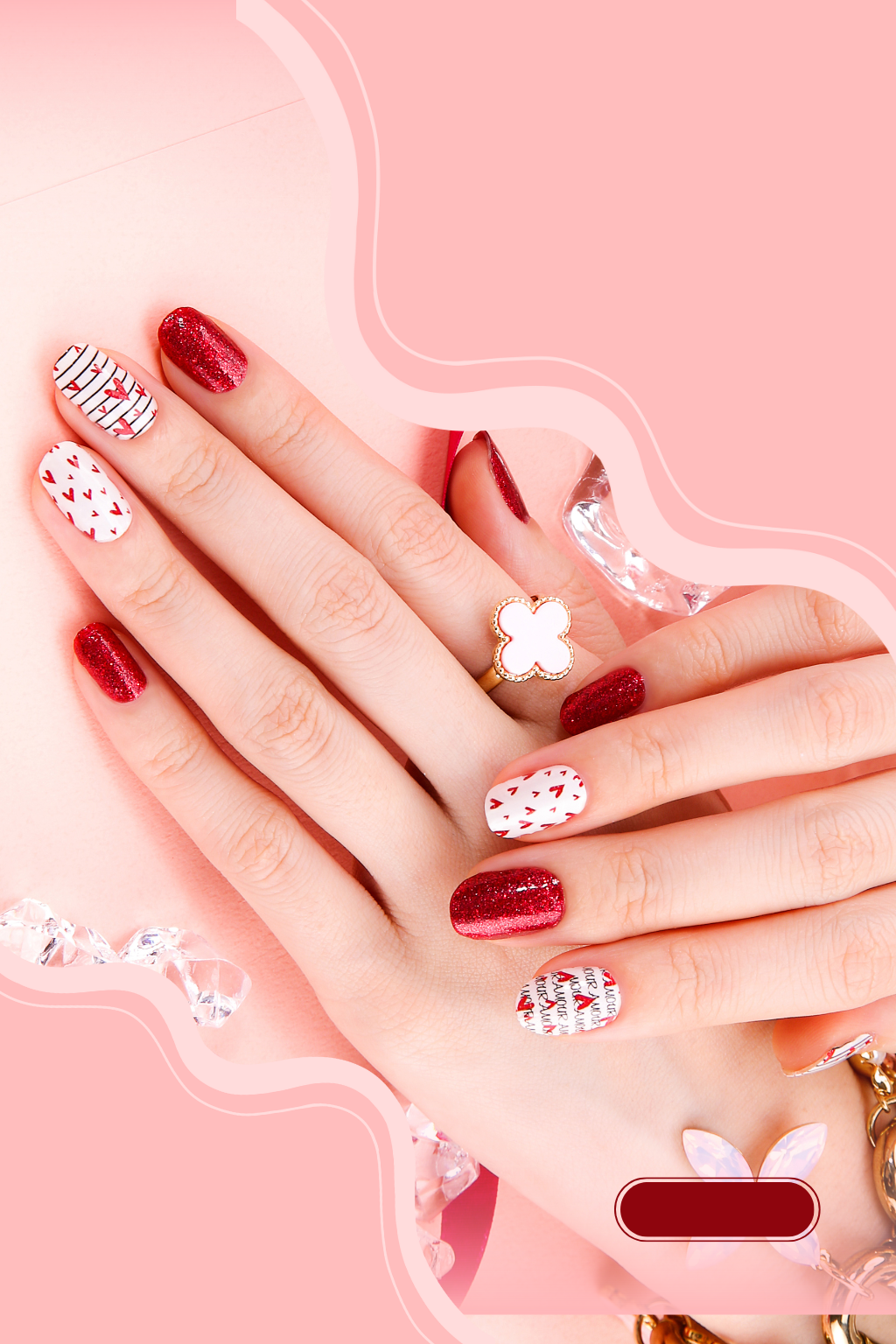 Manicured nails illustration